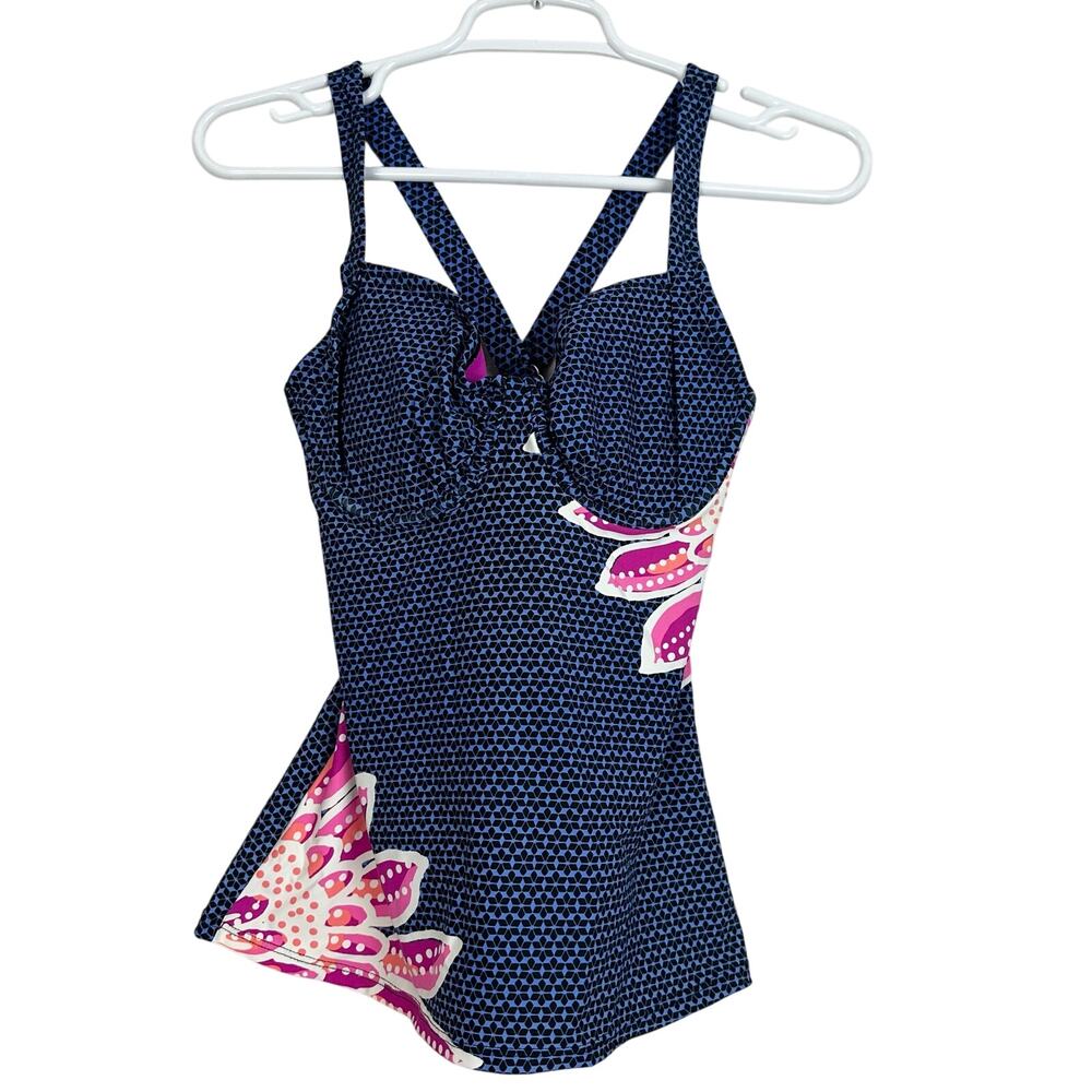 Title Nine Underwire Tankini Swimsuit Top 32D